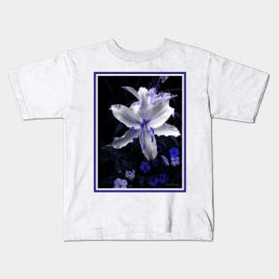 Blue-toned Lily Kids T-Shirt